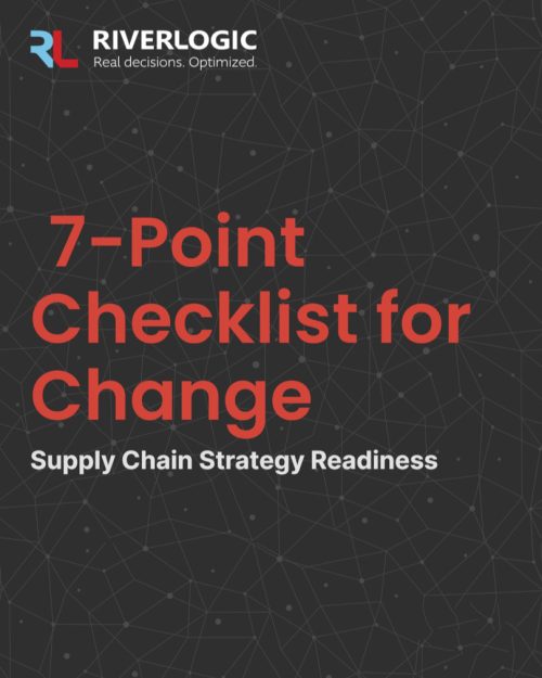 Supply Chain Readiness River Logic River Logic visuals: advanced analytics, supply chain optimization, scenario modeling, decision support for business performance.